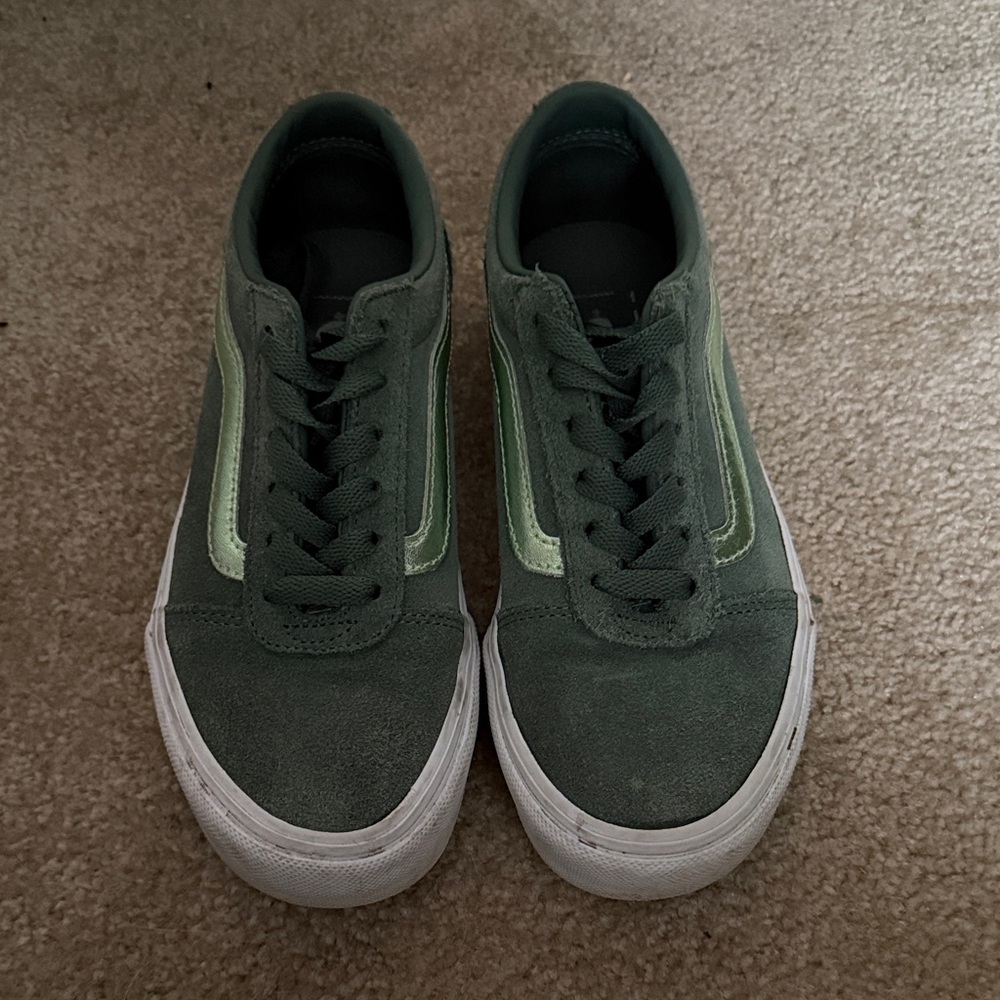 Vans Green Suede Sneakers